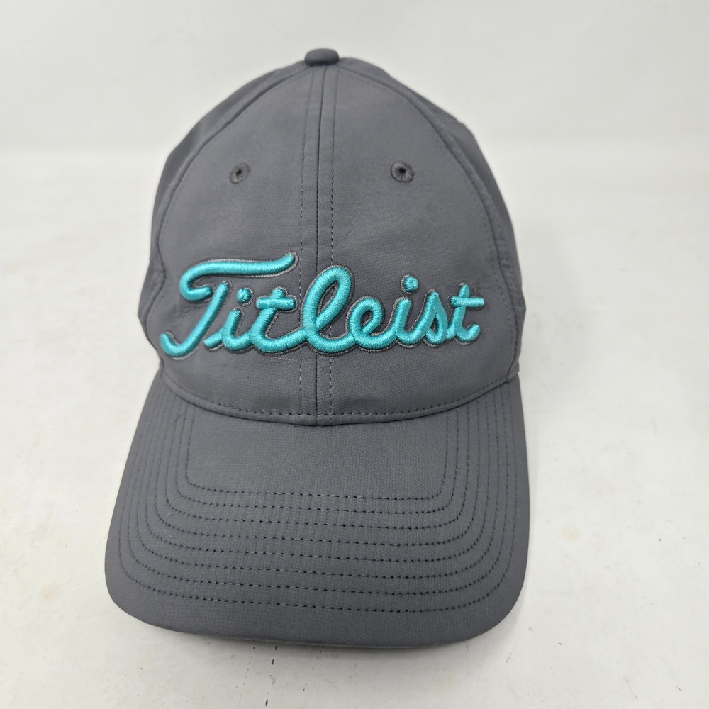 Titleist‎ Golf Performance Hat Gray Teal Pro V1 FootJoy Adjustable Strapback Cap